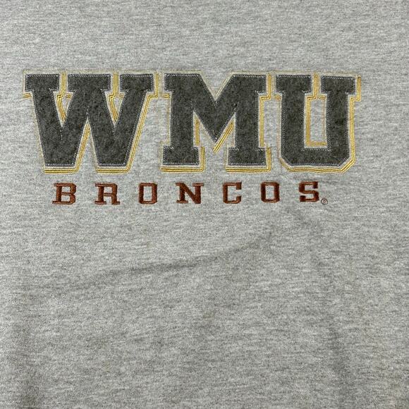 Vintage JanSport WMU Broncos Sweatshirt Mens Size Medium Crewneck Pre Owned - Picture 2 of 7
